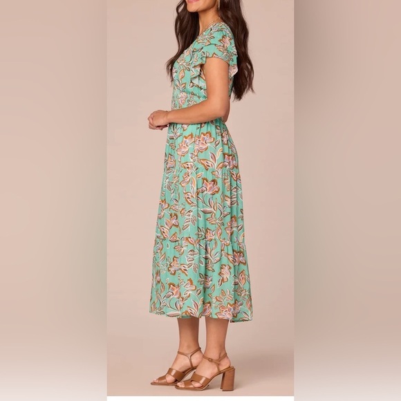 Democracy Double Flutter Sleeve Dress - Picture 2 of 8